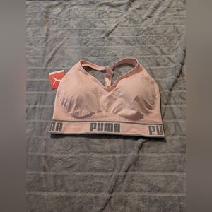 PUMA Women's Light Pink Sports Bra Sz: 1X NWT